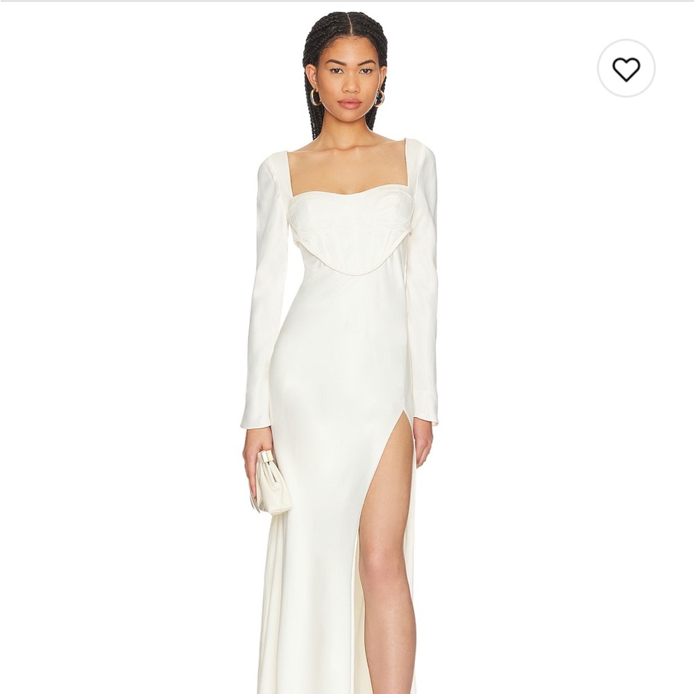 Revolve Iris Corset Maxi Dress in Ivory